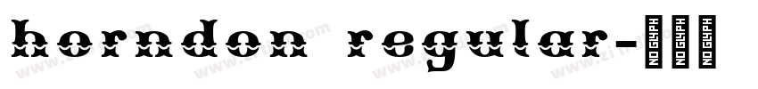 horndon regular字体转换